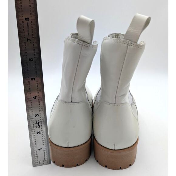 Rebecca Allen The All Weather Chelsea Ankle Boots Women's Cream Size US9 EU39.5 - Picture 4 of 12